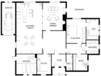 grundriss istzustand - Oldenburg in Holstein – großzügiger Bungalow auf 750 m² Grundstück mit viel Gestaltungspotenzial